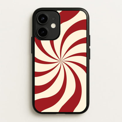 Peppermint Swirl Pattern iPhone 12 Mini Case
