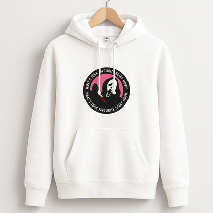 What's Your Favourite Scary Movie Badge Unisex Hoodie