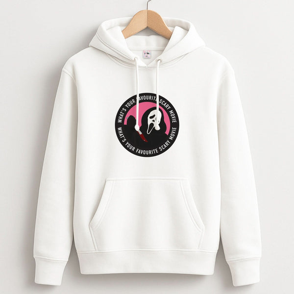What's Your Favourite Scary Movie Badge Unisex Hoodie