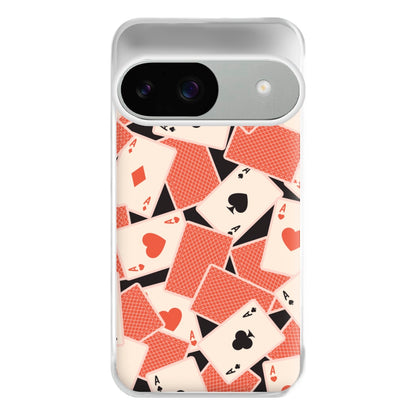 Playing Cards Collage Pattern Google Pixel 9 / 9 Pro Case