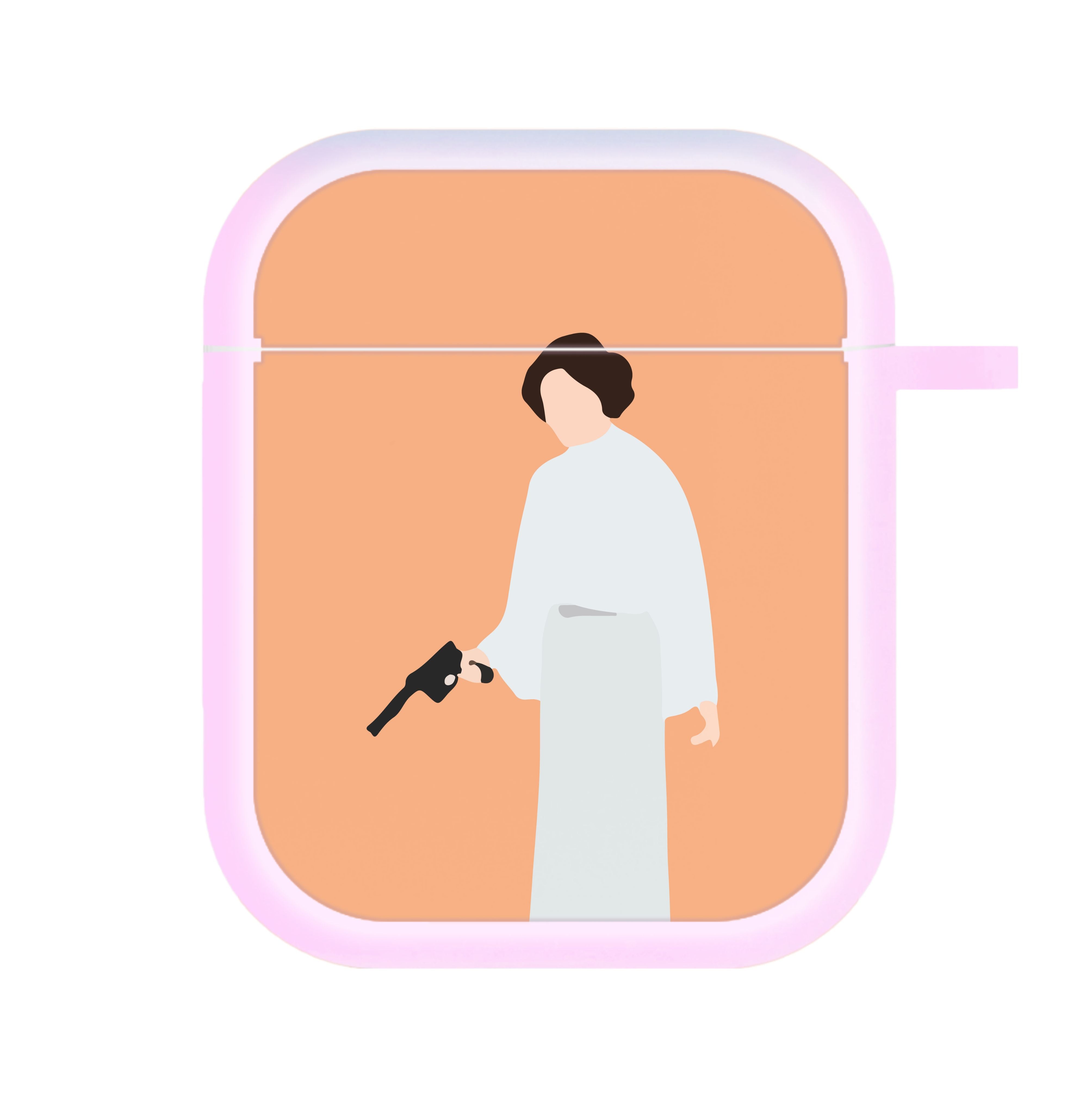 Leia Faceless With Gun AirPods Case