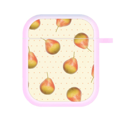 Pears And Polka Dots Pattern AirPods Case