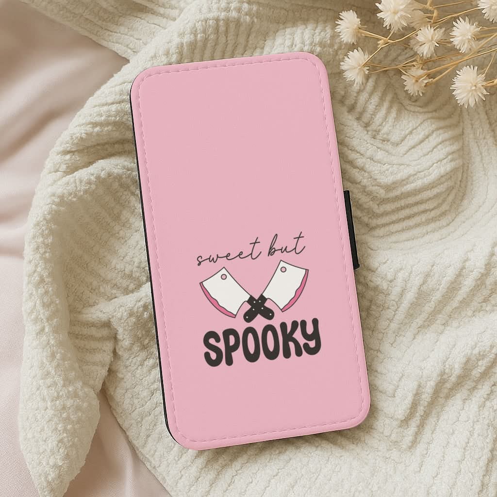 Sweet But Spooky Leather Phone Case