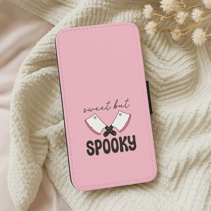 Sweet But Spooky Leather Phone Case