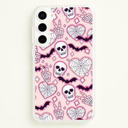 Cute Halloween Stickers Pattern Galaxy S23 Plus Case