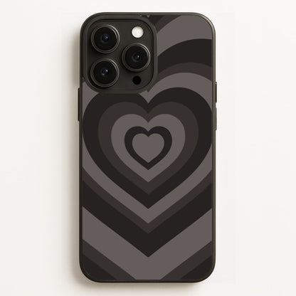 Abstract Black Heart Phone Case for iPhone, Samsung Galaxy and Google Pixel