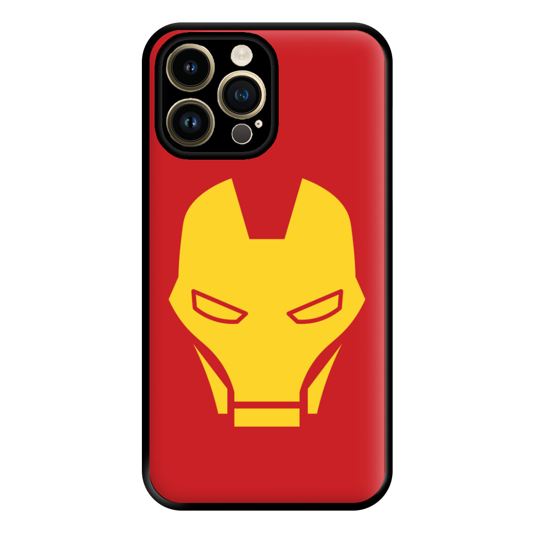 Red Robot Super Hero Face iPhone 14 Pro Case