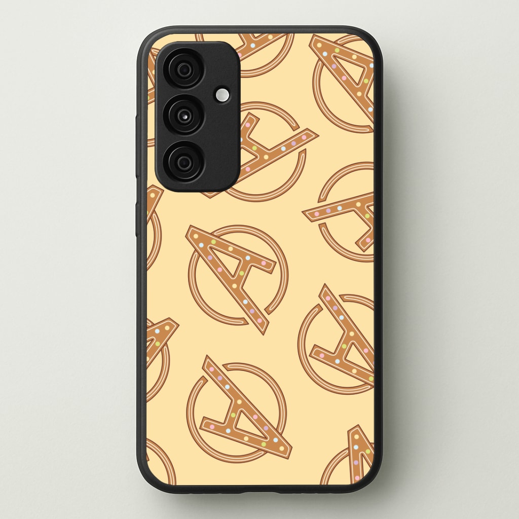 Superhero Team Gingerbread Pattern Galaxy A15 Case