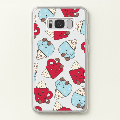 Christmas Drinks Plushies Pattern Galaxy S8 Plus Case