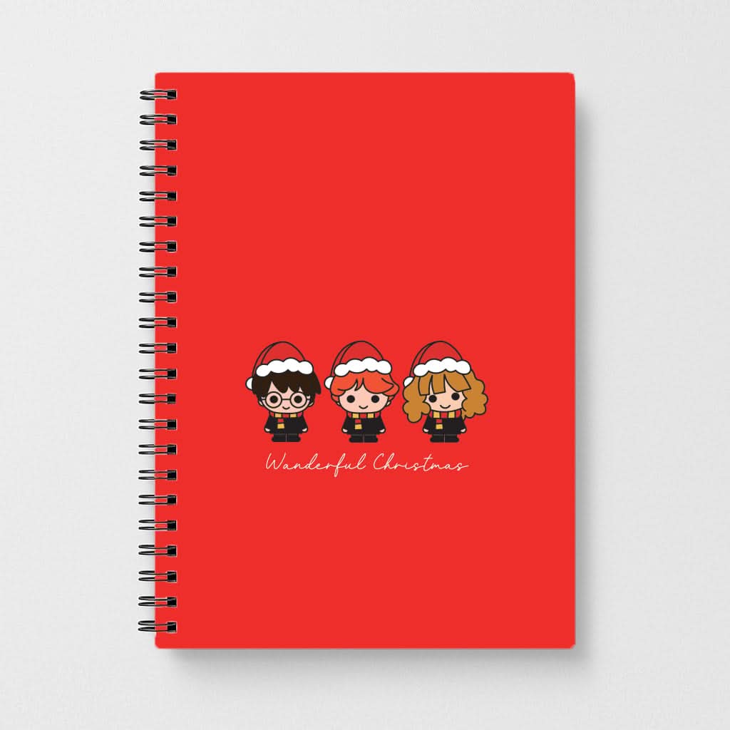 Wizards With Christmas Hats Notebook