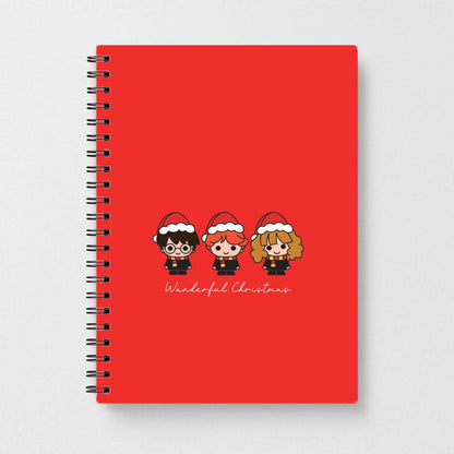 Wizards With Christmas Hats Notebook
