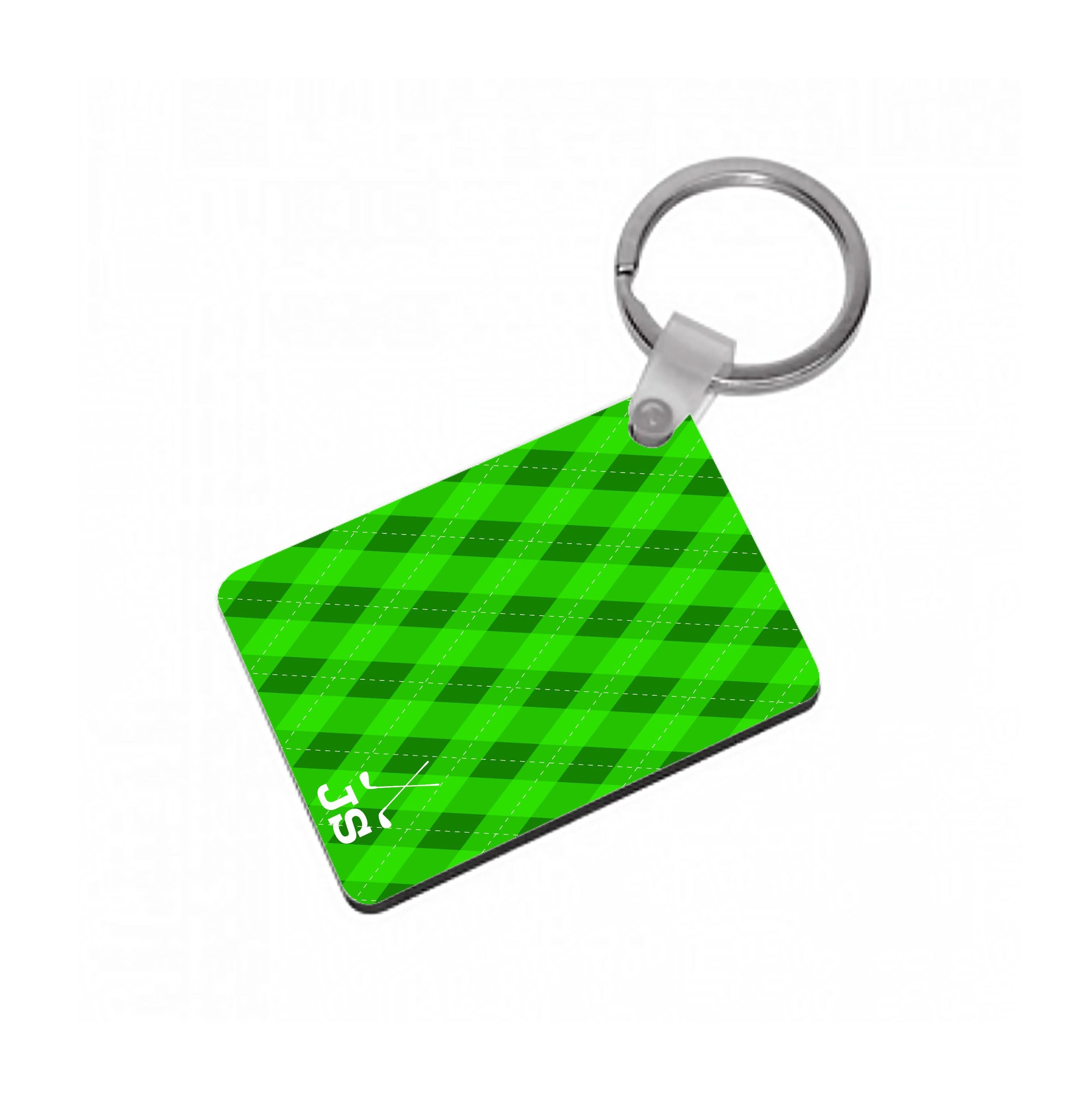 Personalised Golf Pattern Keyring