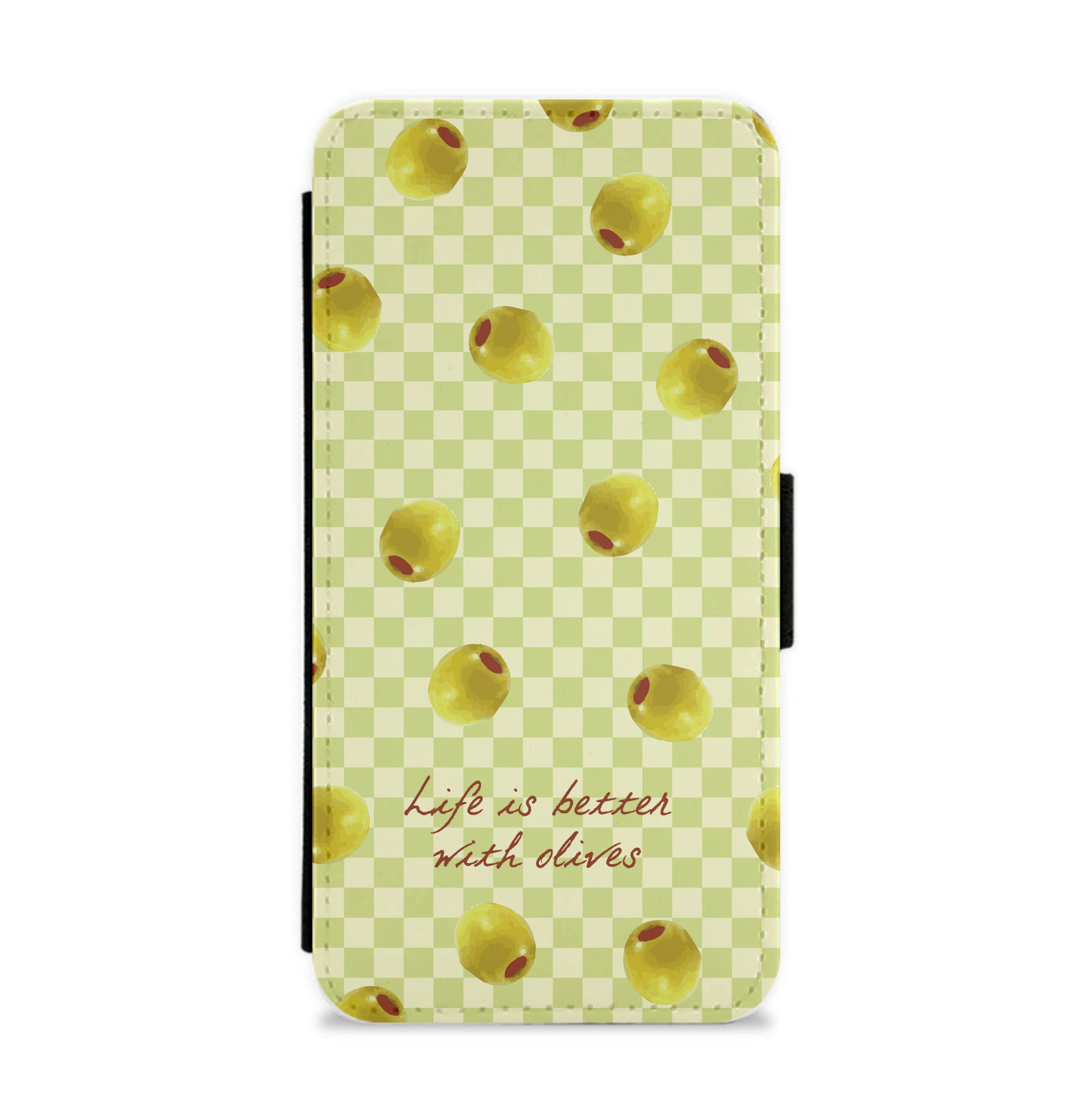 Life Is Better With Olives Flip / Wallet Phone Case