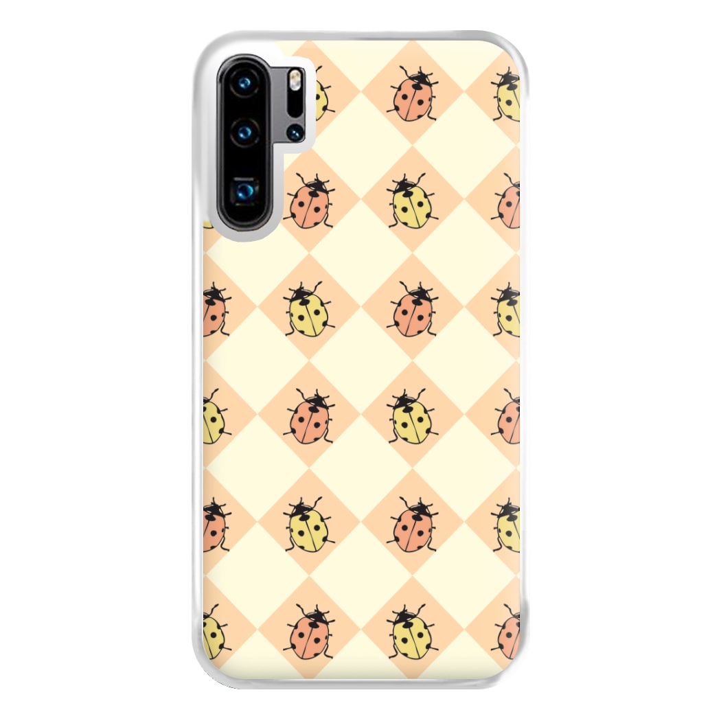 Argyle Ladybugs Pattern Huawei P30 Pro Case