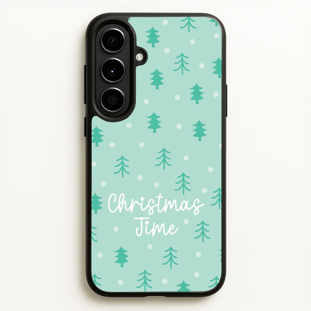 Cute Xmas Trees Pattern Galaxy A56 Case