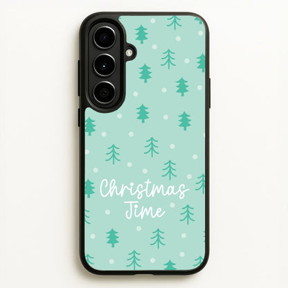 Cute Xmas Trees Pattern Galaxy A56 Case