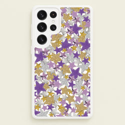 Mauve Stars Collage  Galaxy S23 Ultra Case