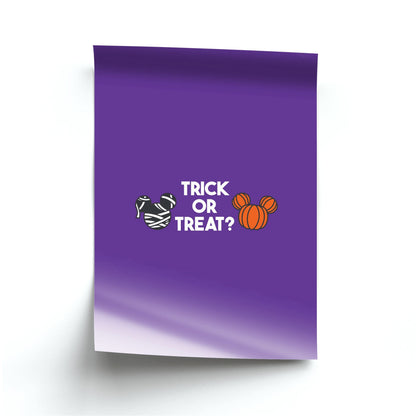 Trick Or Treat Mouse Poster