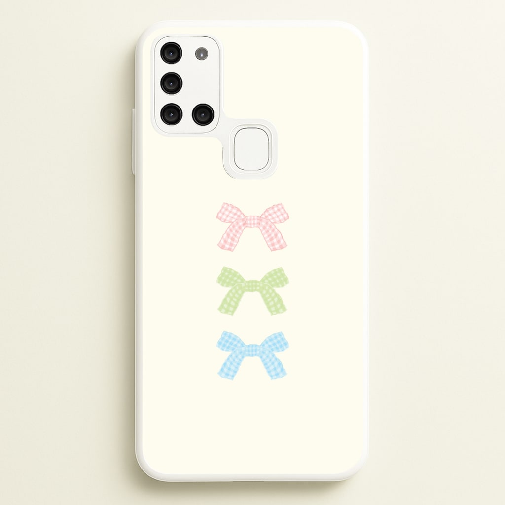 Gingham Tiered Ties Galaxy A21s Case