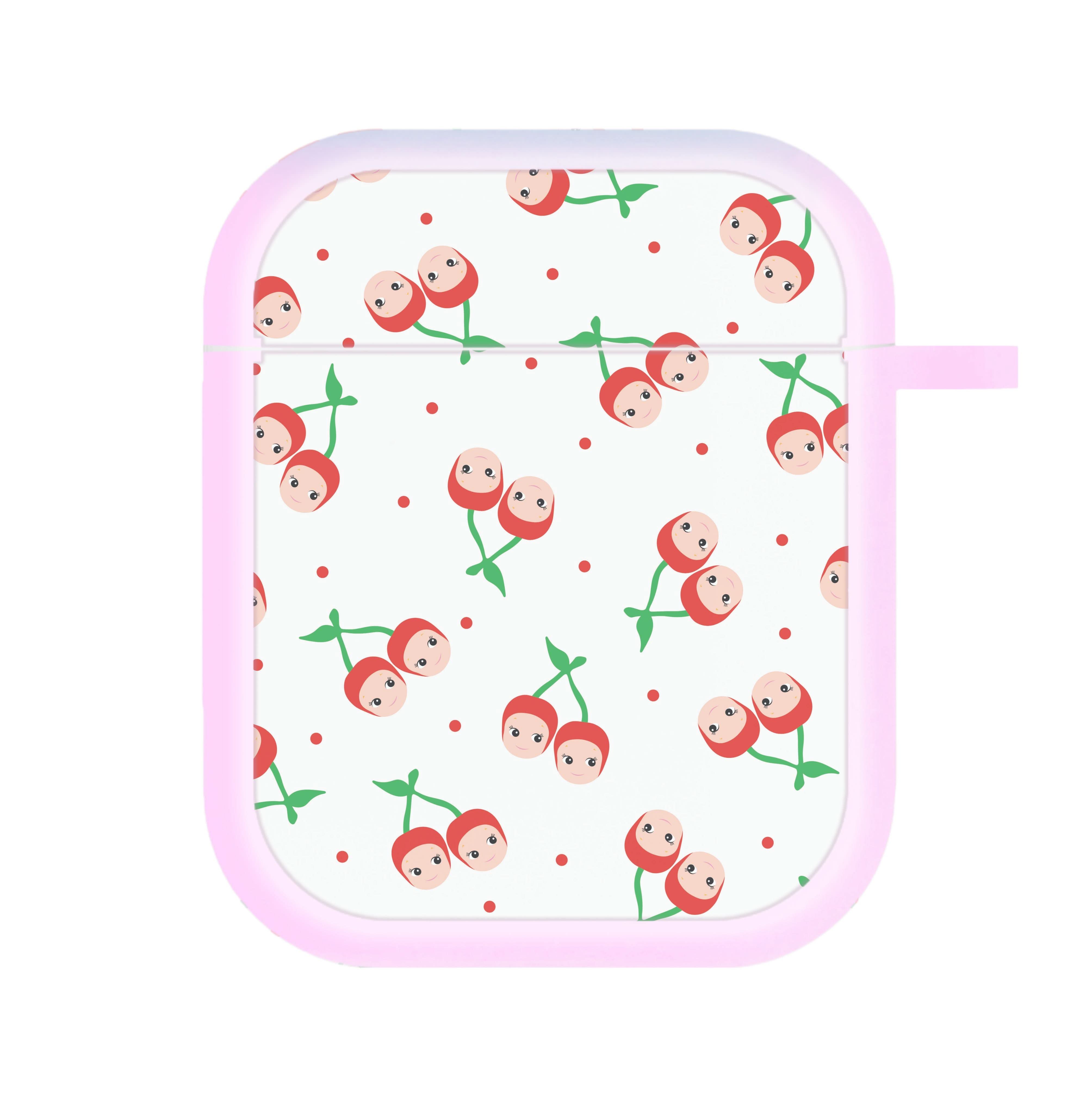 Cherry Angels Pattern AirPods Case