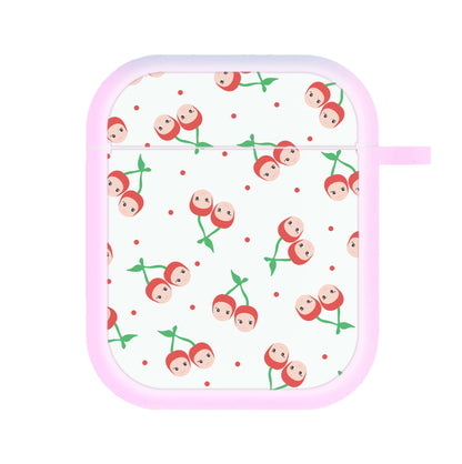 Cherry Angels Pattern AirPods Case