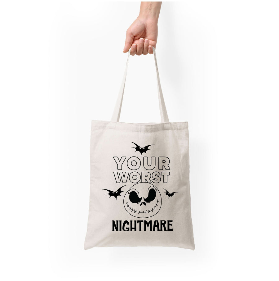 Your Worst Nightmare Purple Tote Bag