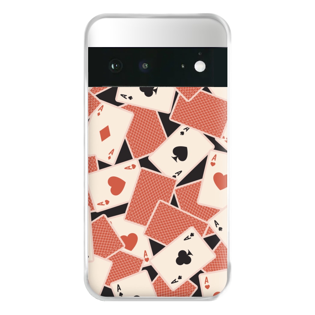 Playing Cards Collage Pattern Google Pixel 6a Case