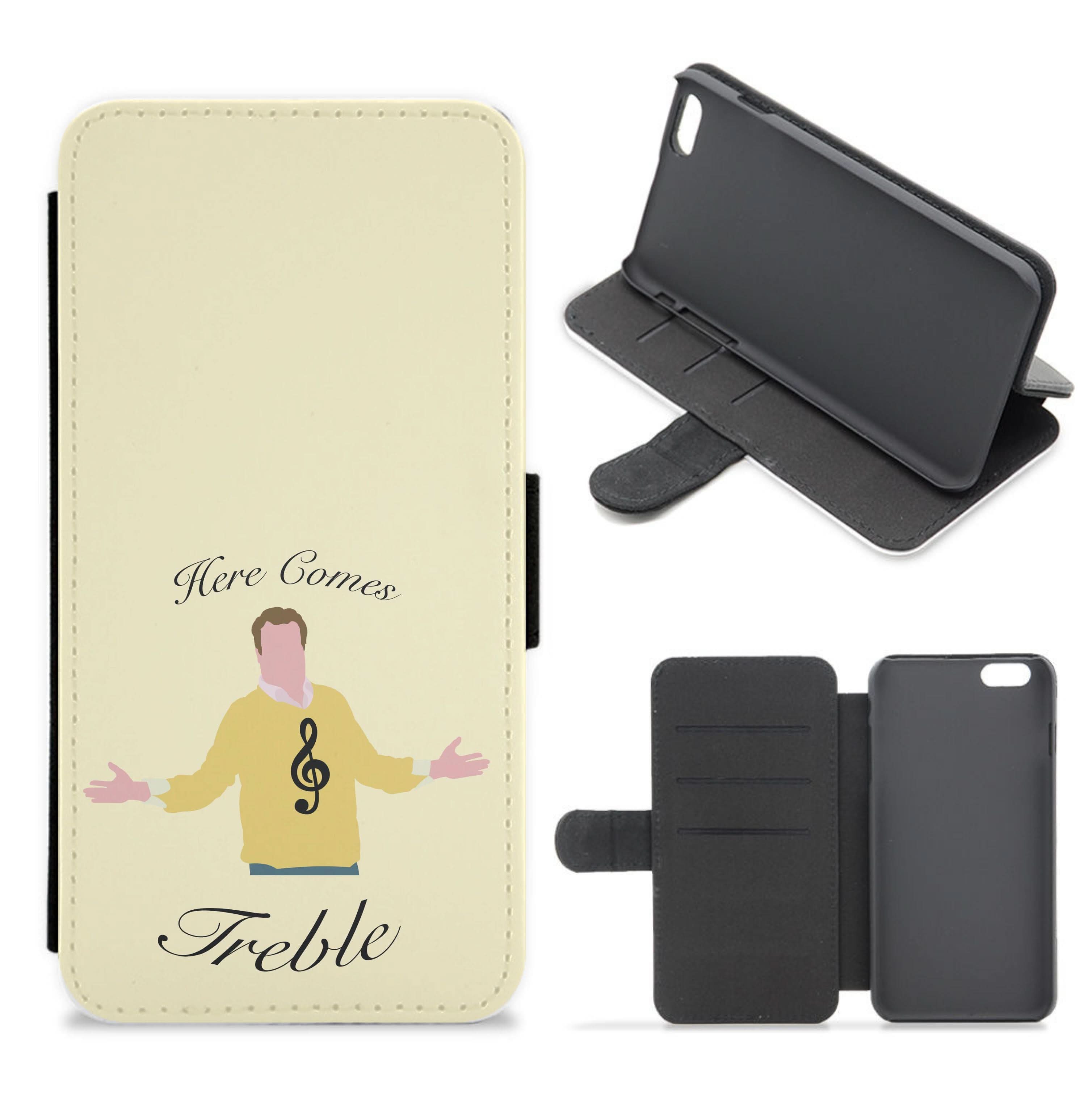 Here Comes Treble Flip / Wallet Phone Case