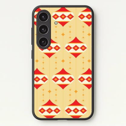 Abstract Christmas Baubles Pattern Galaxy S24 Case