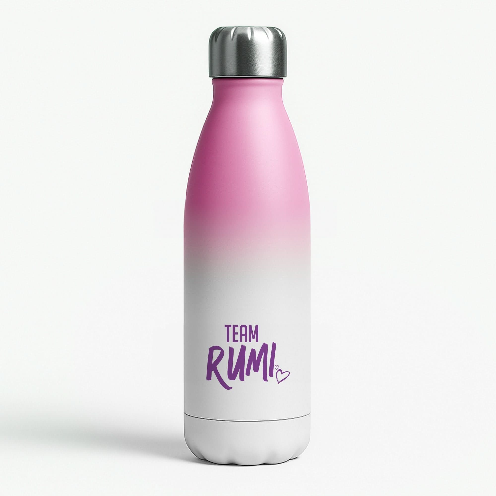 Team Rumi Pink Water Bottle