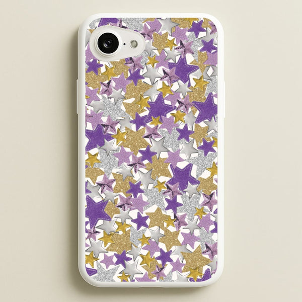 Mauve Stars Collage  iPhone 17e Case
