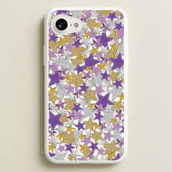 Mauve Stars Collage  iPhone 16e Case