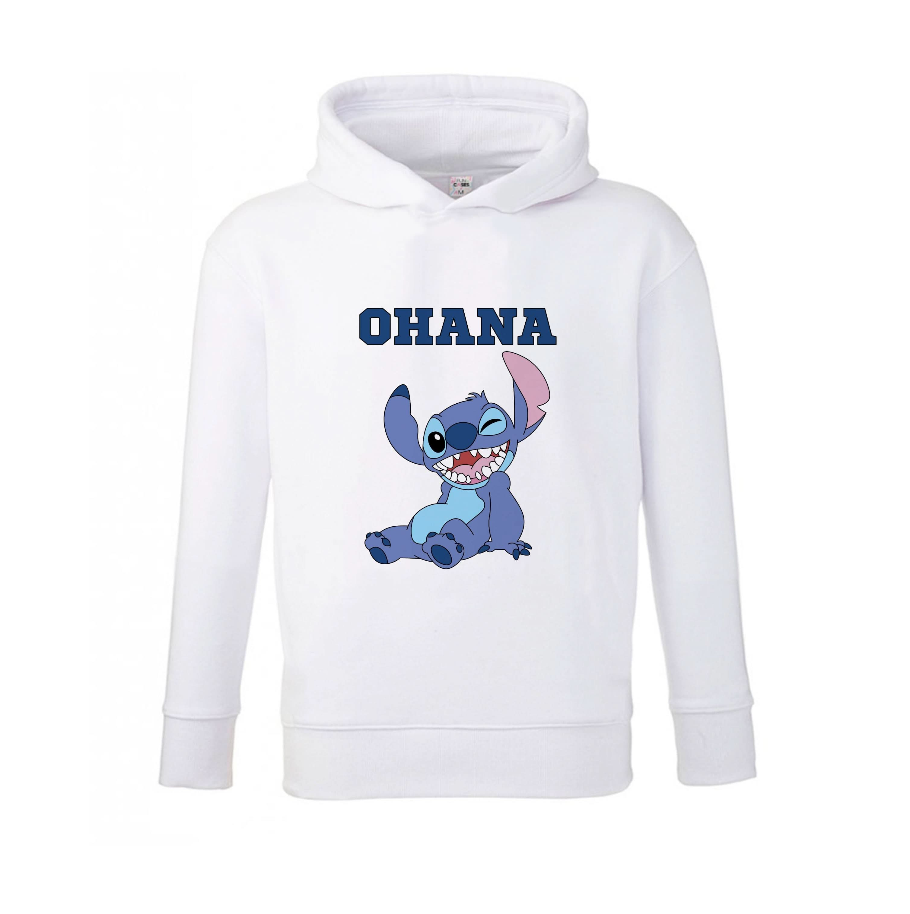 Blue Alien Ohana Kids Hoodie