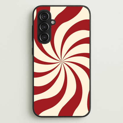Peppermint Swirl Pattern Galaxy S23FE Case