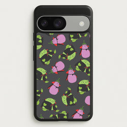Vampire Frogs And Vegetables Pattern - Halloween Google Pixel 9 / 9 Pro Case