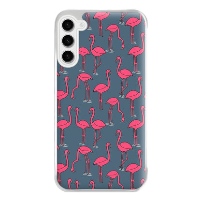 Basic Pink Flamingo Pattern Phone Case