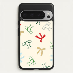 Coquette Christmas Bows Pattern Google Pixel 9 Pro XL Case