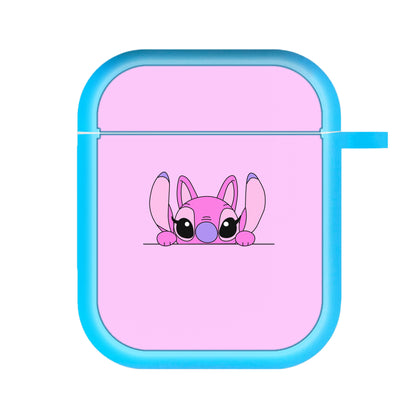 Angel Leaning - Pink Alien AirPods Case