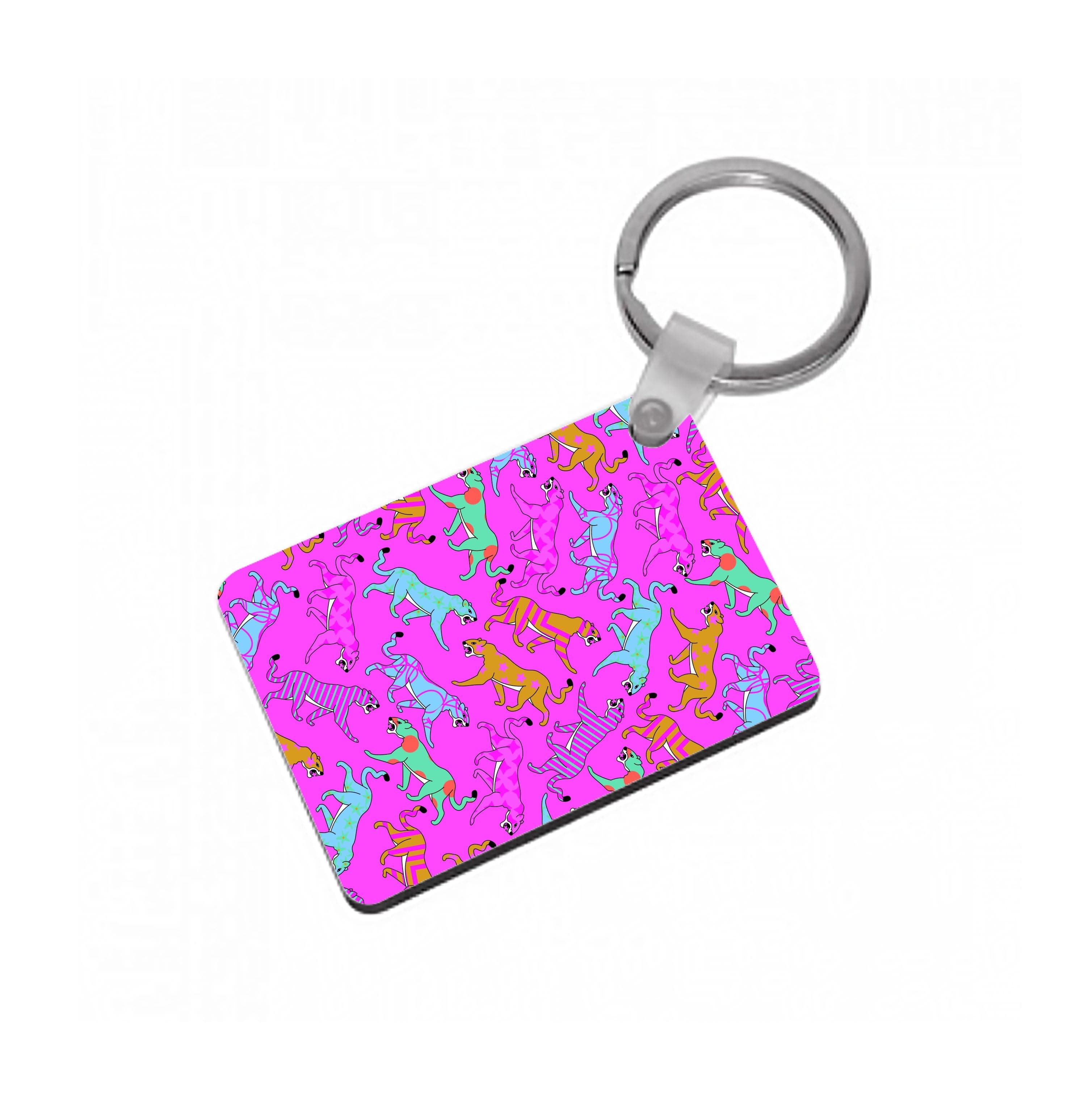 Cheetahs - Animal Patterns Keyring