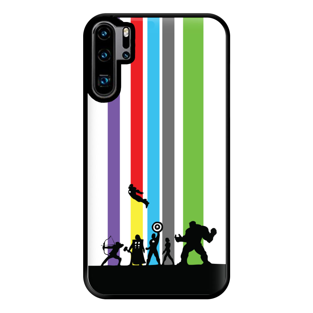 Superhero Team Silhouette Huawei P30 Pro Case