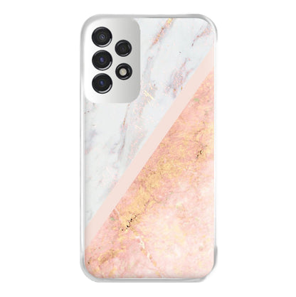 Marble and Rose Gold Phone Case