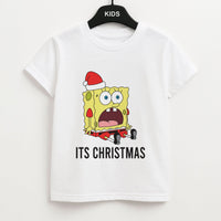 It's Christmas Cartoon Sponge Kids T-Shirt