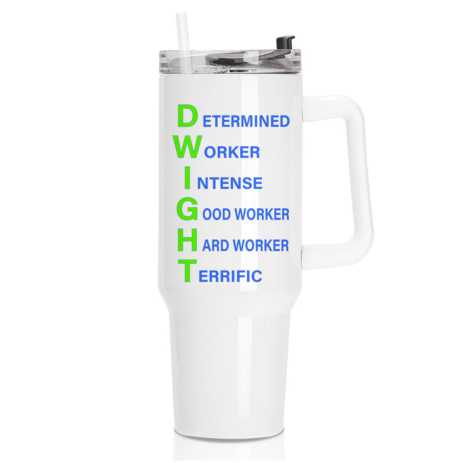 Dwight Abbreviation - The Office Tumbler