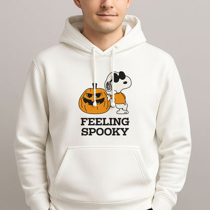 Feeling Spooky Cartoon Beagle Mens Hoodie