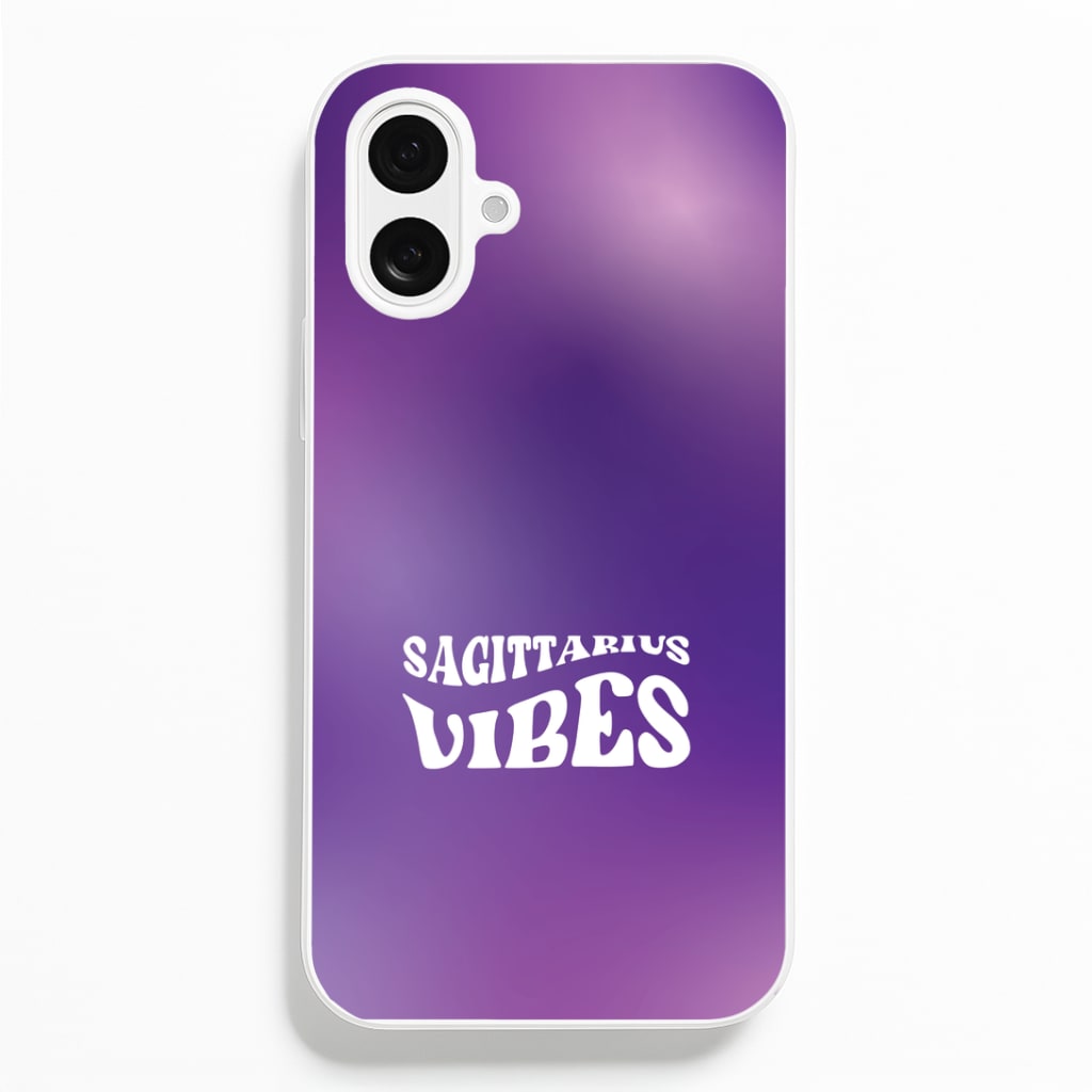 Sagittarius Vibes Gradient Zodiac iPhone 16 Plus Case