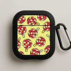 Disco Baubles Pattern Black AirPods Case