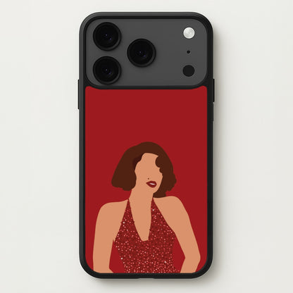 Red Sparkly Dress iPhone 17 Pro Max Case
