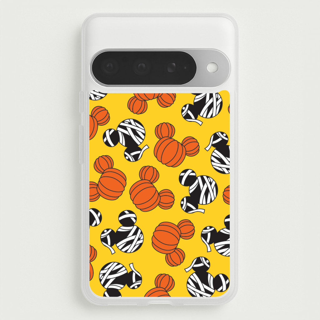 Pumpkin And Mummy Mouse Pattern Google Pixel 10 Pro XL Case