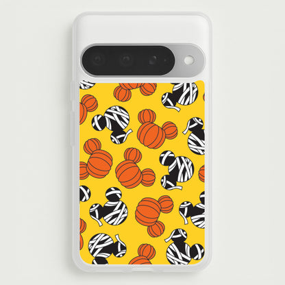 Pumpkin And Mummy Mouse Pattern Google Pixel 10 Pro XL Case