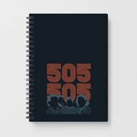 505 Band Members Dark Notebook